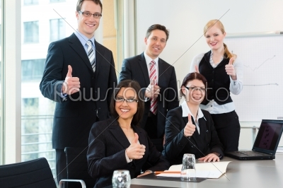 Business - businesspeople have team meeting in an office