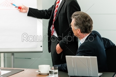 Business - presentation in front of the boss