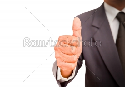 businessman thumb up