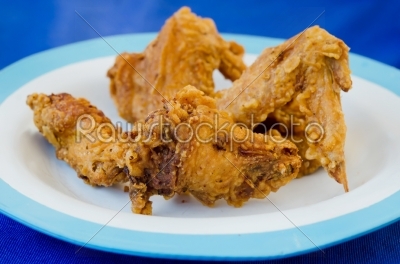 close up fried chicken