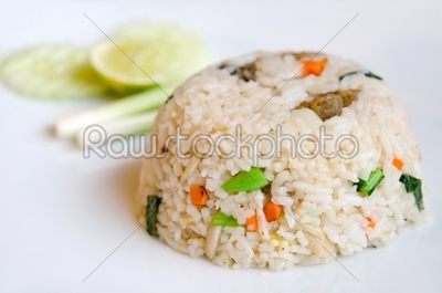 close up mixed cooked rice