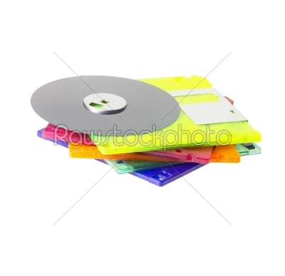 coulorfull floppy disk