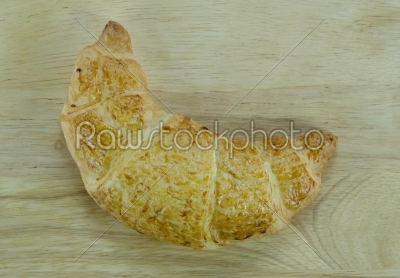 croissants on wooden