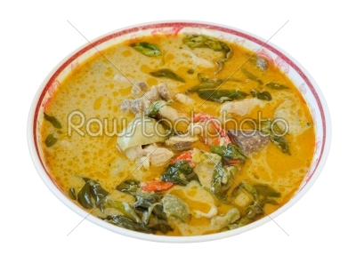 curry on white background