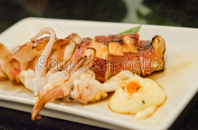 deep fried squid