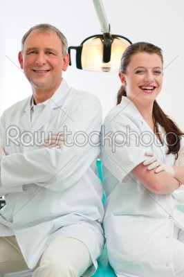 Dentists in their surgery 