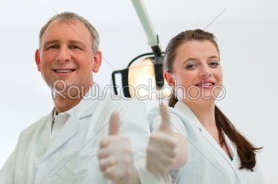 Dentists in their surgery 