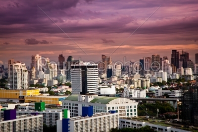 East side of Bangkok City