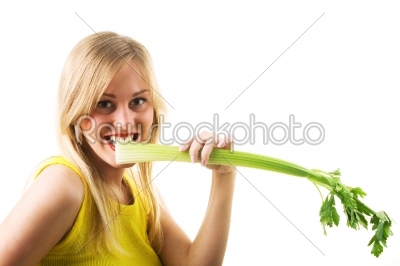 eating celery 