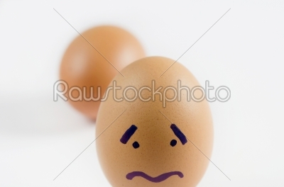 eggs with sad face