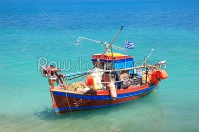 Fishing boat in the Ionian sea
