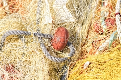 fishing nets and buoys tackle