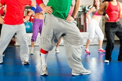 Fitness - Zumba training and workout in gym