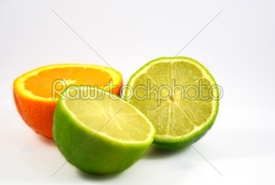 Fresh orange and lemon