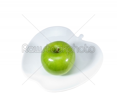 fresh vivid green apple