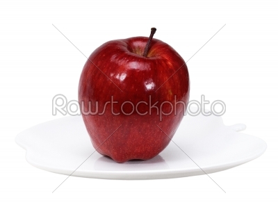 fresh vivid red apple