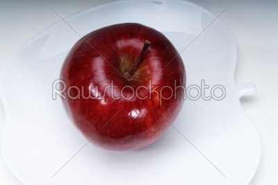 fresh vivid red apple