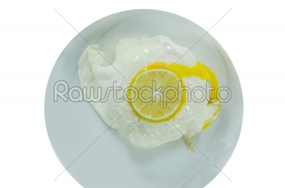 fried egg and lime