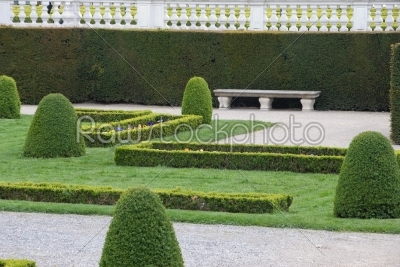 Gardens of Schoenbrunn castle in Vienna