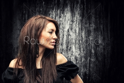 Glamour portrait of a young woman 