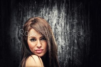Glamour portrait of a young woman 
