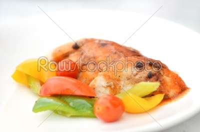 grilled chicken and red sauce