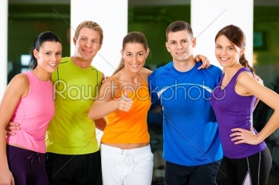 Group of people in gym