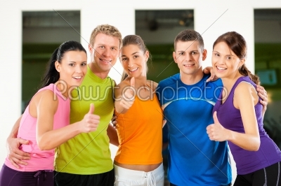 Group of people in gym