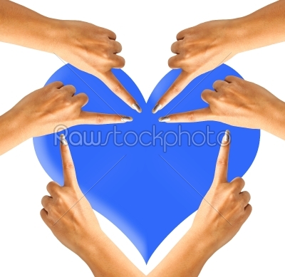 hands and fingers heart