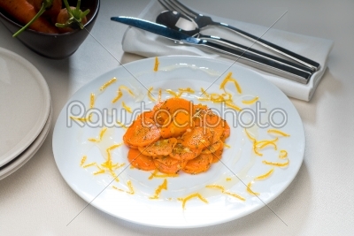 Honey glazed carrots