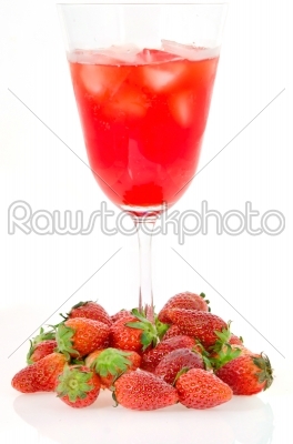 ice strawberry juice