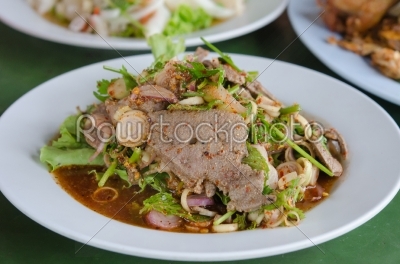 liver salad , spicy dishes