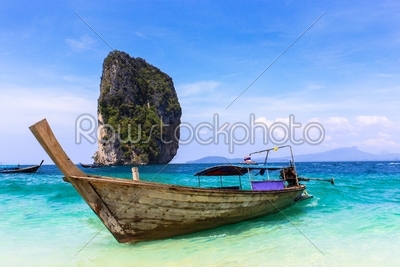 Long tail boats, Tropical paradise, Andaman Sea, Thailand