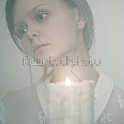 looking to a candle