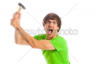 Man with hammer