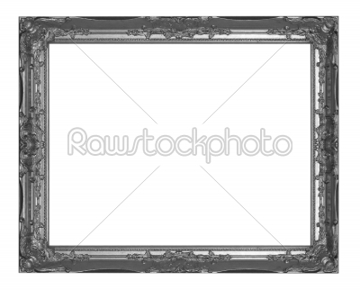 Old black picture frame