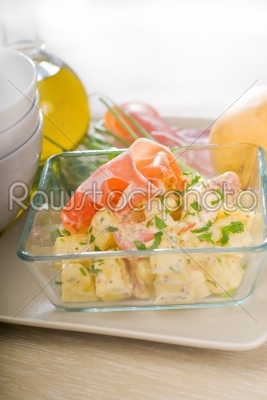 parma ham and potato salad