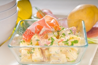 parma ham and potato salad