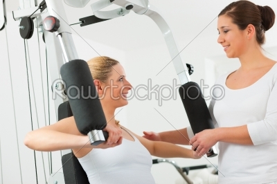 Patient at the physiotherapy 