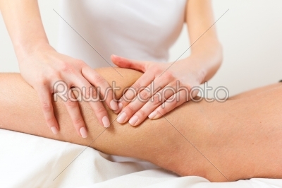 Patient at the physiotherapy - massage