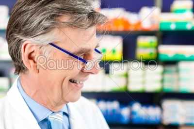 Pharmacist in pharmacy