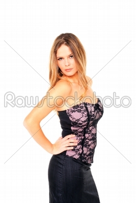 picture of lovely woman in dress 