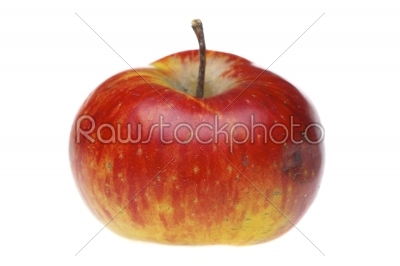 Red wet apple