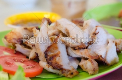 roasted pork on dish