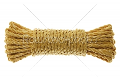 roll of rope isolated on white 