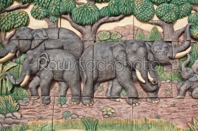 sandstone elephant