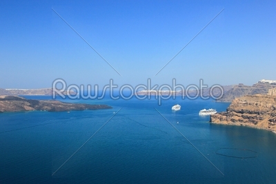 Santorini view (Greece) - travel background