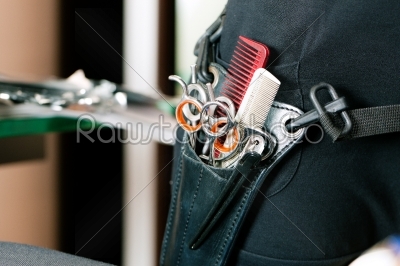 Scissor bag or holster of hairdresser