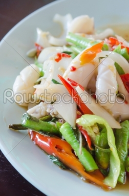 spicy squid dish