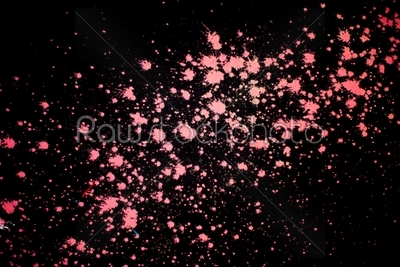 splat with a black background